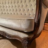 Louis XV velvet sofa from Genoa