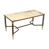 Brass and marble 1960s coffee table