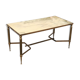 Brass and marble 1960s coffee table