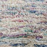 Berber boujaad rug in rustic wool 250 x 185 cm light mottled