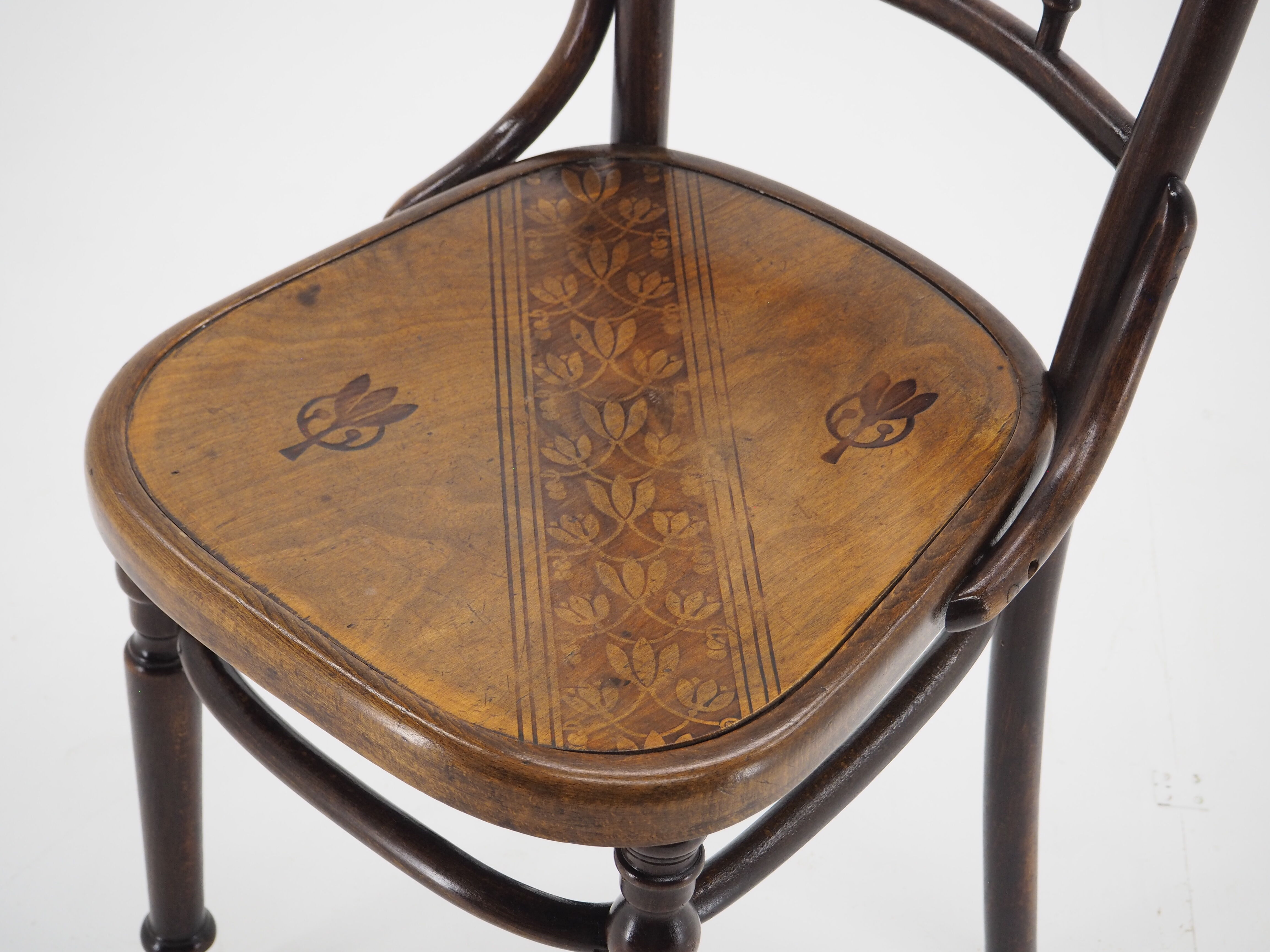 Dining chair manufacturaed by D.G. Fischel, Austria , 1900s
