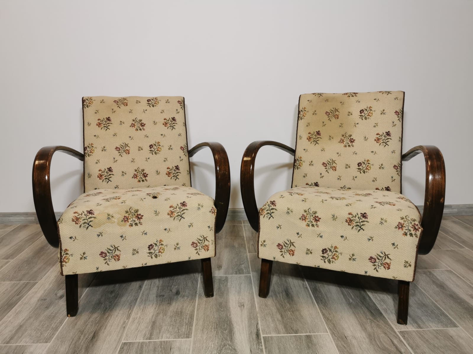 Armchairs by Jindřich Halabala