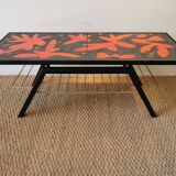 Coffee table of the "cloutier brothers" in lava stone 50s