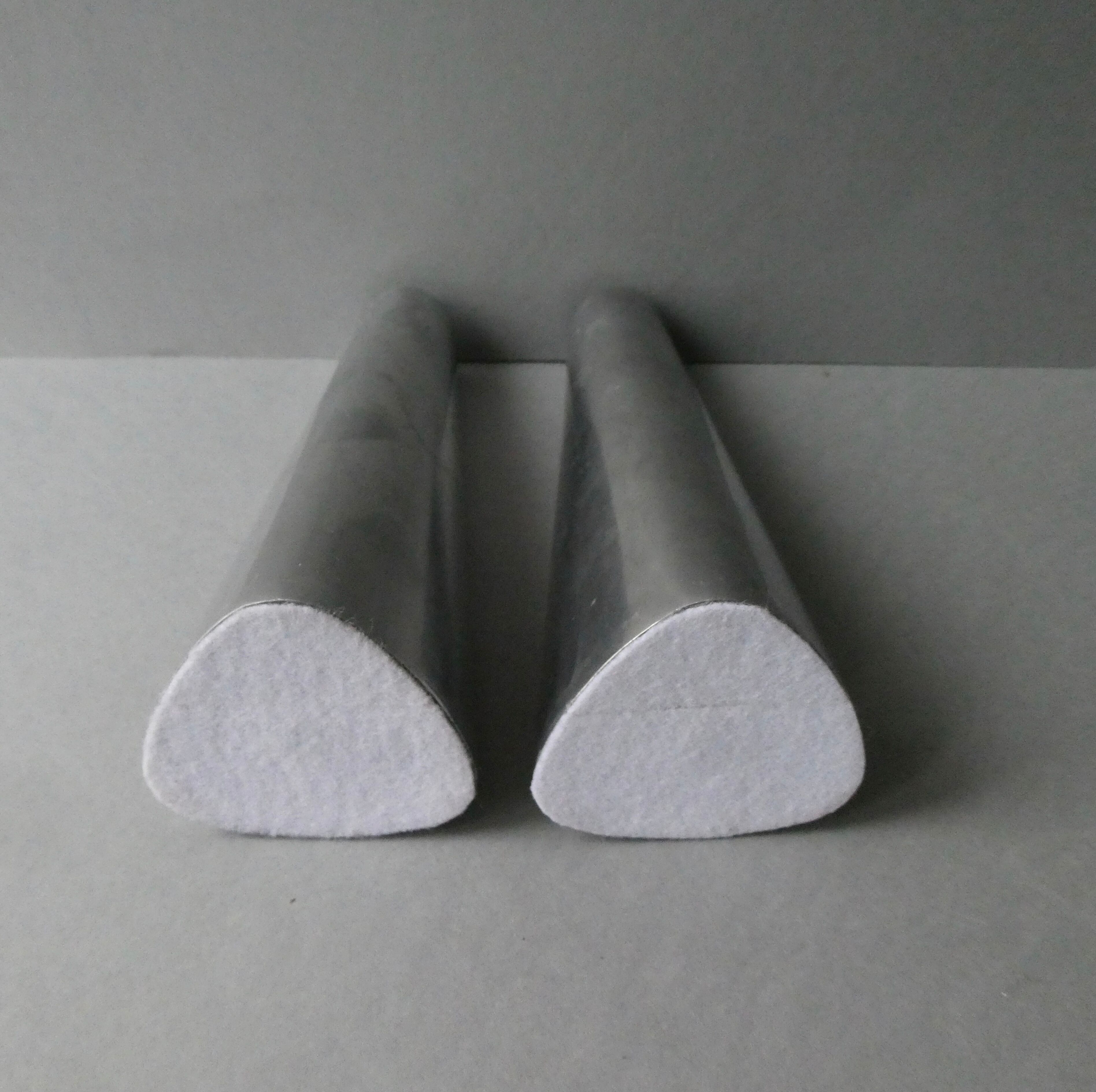 Pair of aluminum candle holders from the 80s