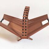 50s scandinavian foldable fruit basket