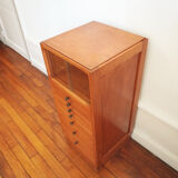 Small metier furniture chest of drawers with display case