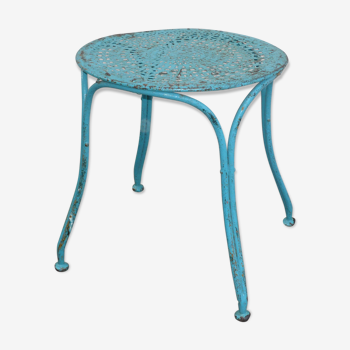 Wrought iron garden stool