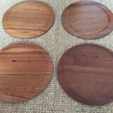 Assiettes en bois