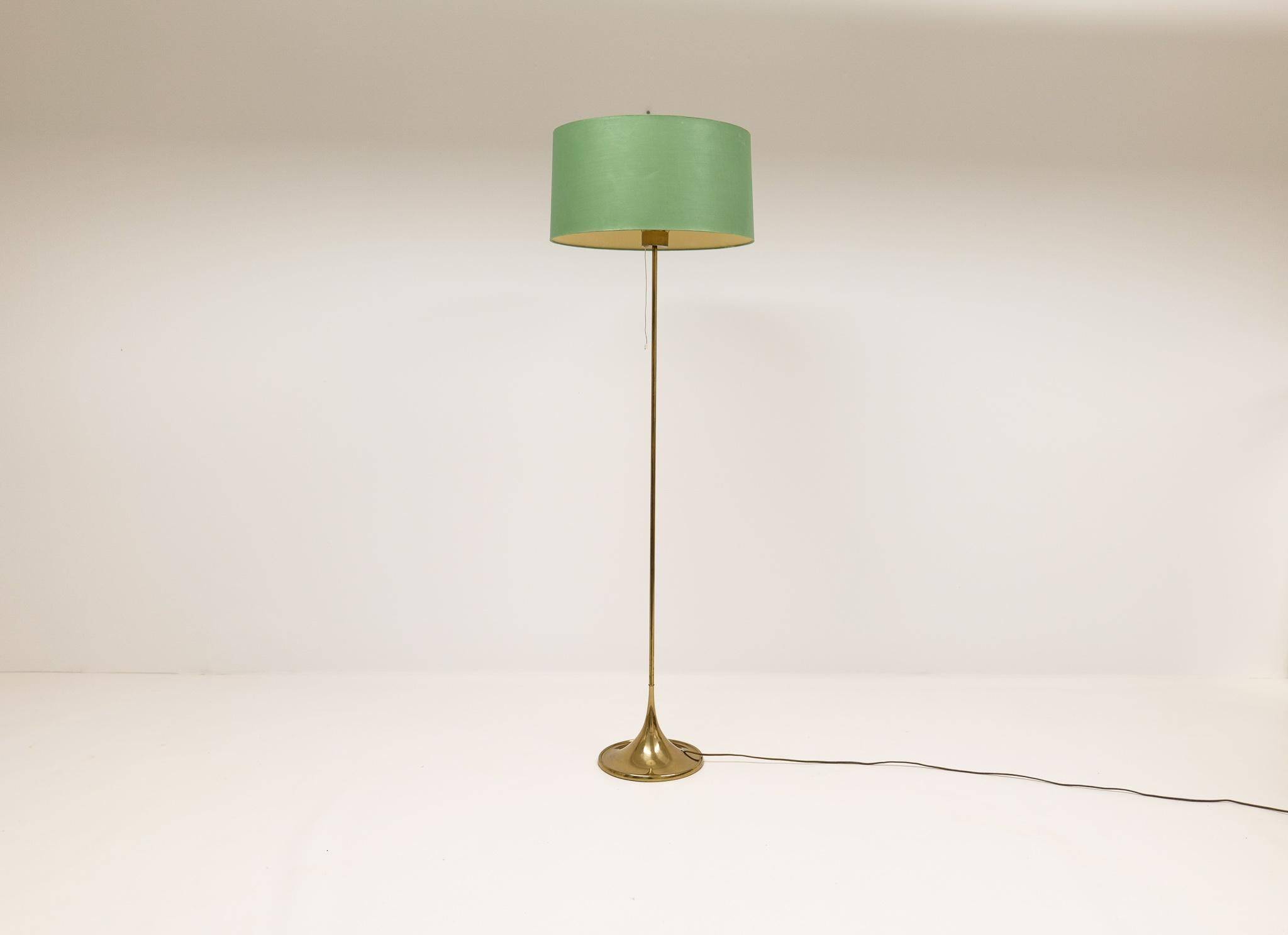 Mid-century brass floor lamp Bergboms G-024, Sweden, 1960s