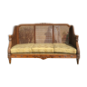 Sofa in cannage - fruitier wood style Louis XVl - 20th