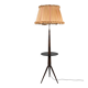 Mid-Century Modern Tripod Floor Lamp with Integrated Tray Table 1950s