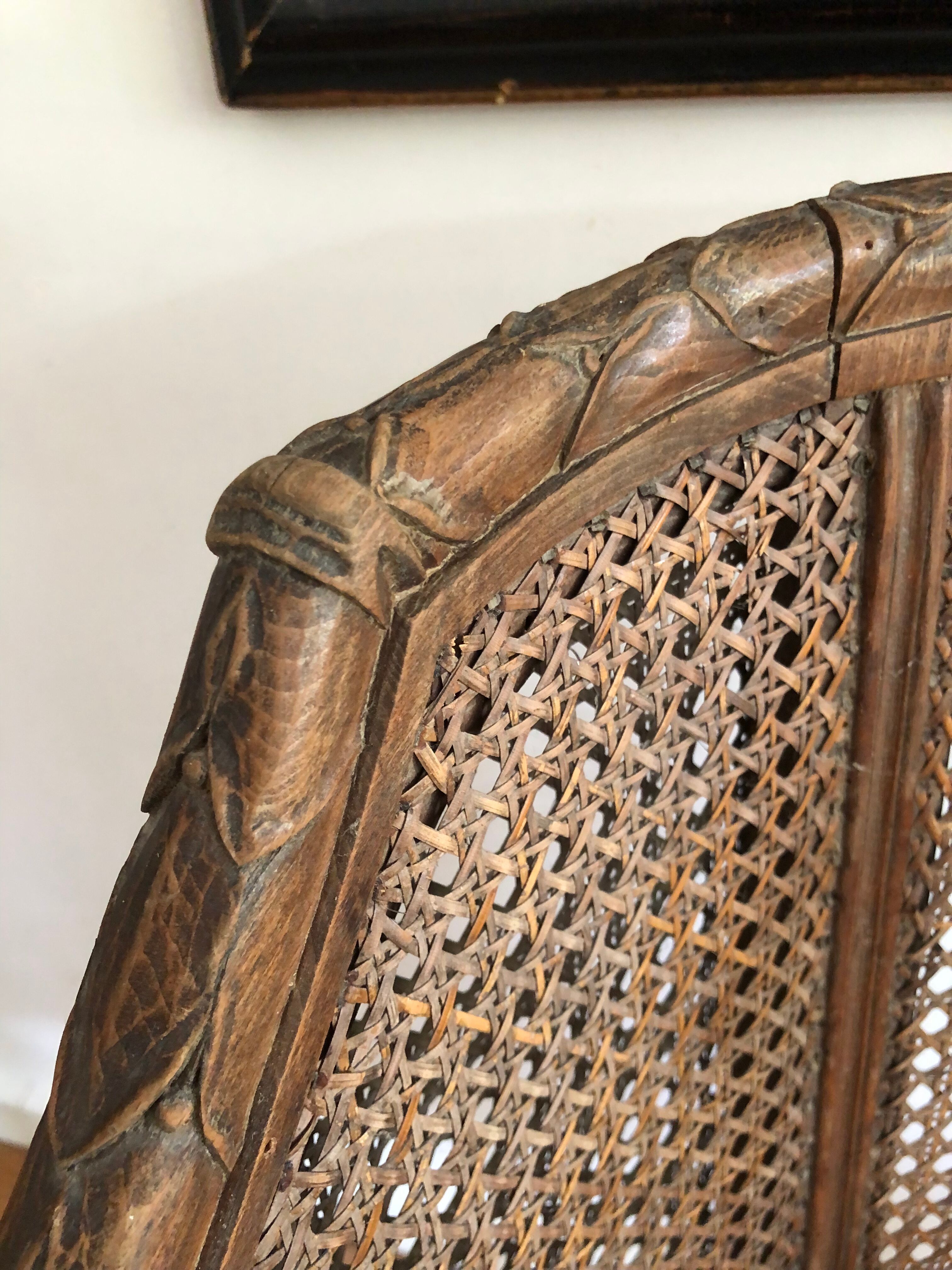 Louis XVI canned armchair