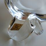 Crystal empty-pocket ashtray