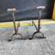 Pair of fire dogs - wrought iron