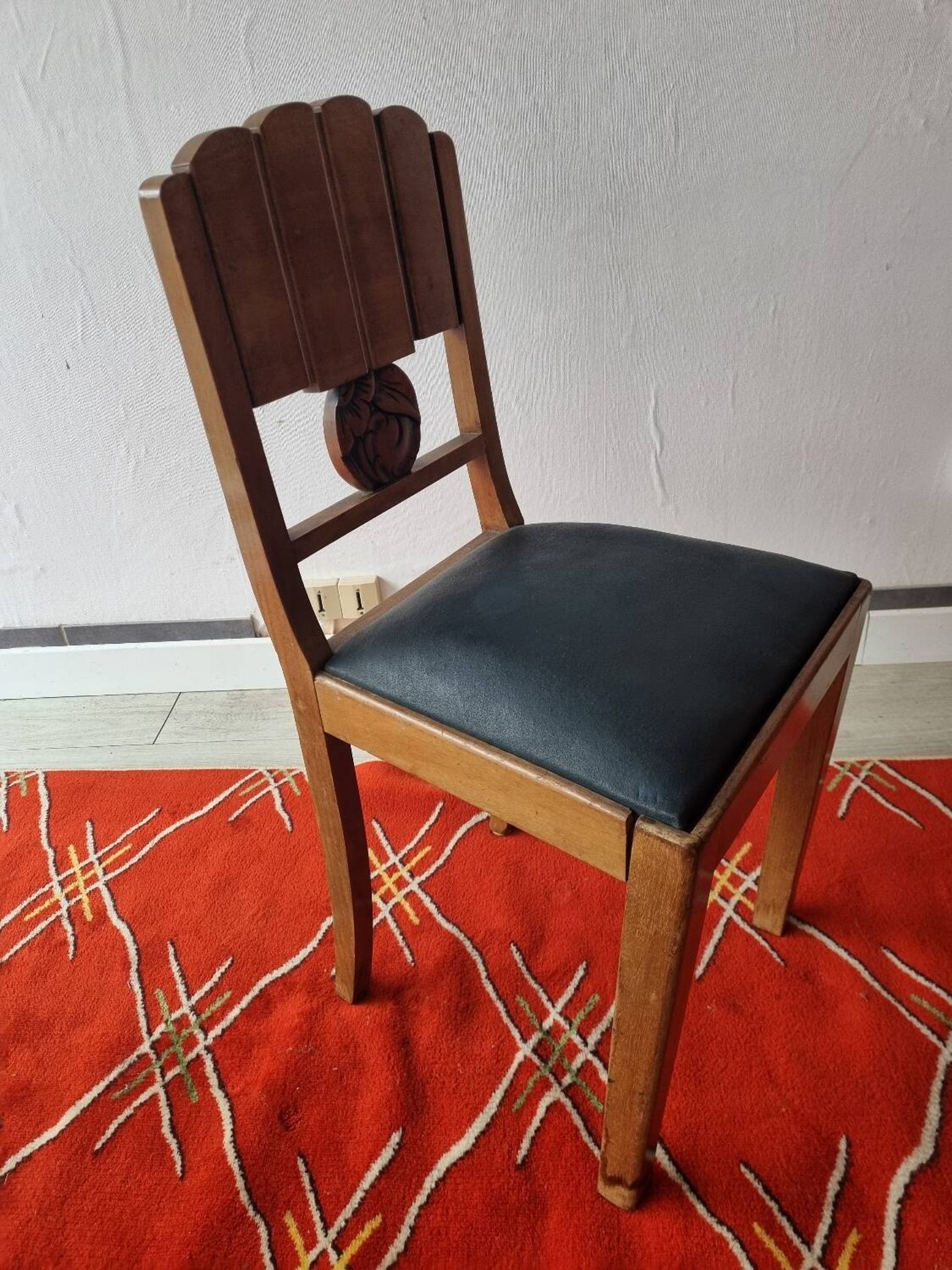 4 chaises Art Déco