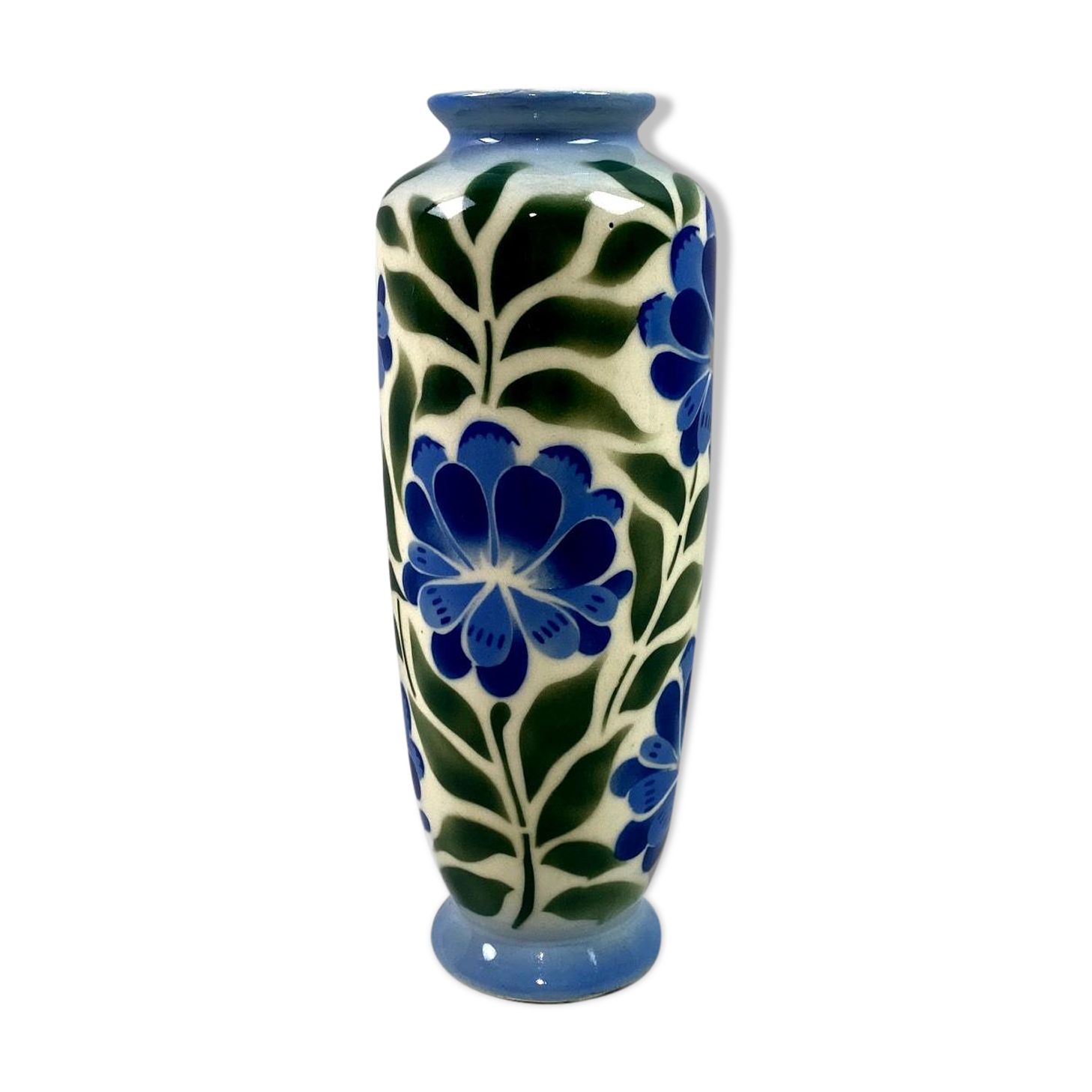 Ancient flower pattern vase 19 cm