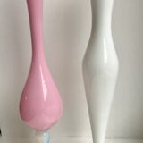 Pink opaline vase 50s