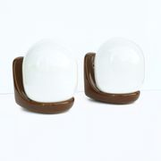 Pair of wall lamps, type Ł-1, designed by K. Łaszkiewicz, W. Kościan, Poland, 1980s