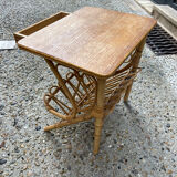 Rattan bedside table