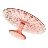 Pink Rosaline Art Deco Cake Stand Pastry Dish Scailmont