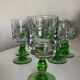 Set of 12 massive stemmed tumbler glasses 1960