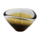 Scandinavian Sommerso gold brown glass bowl, 1950s