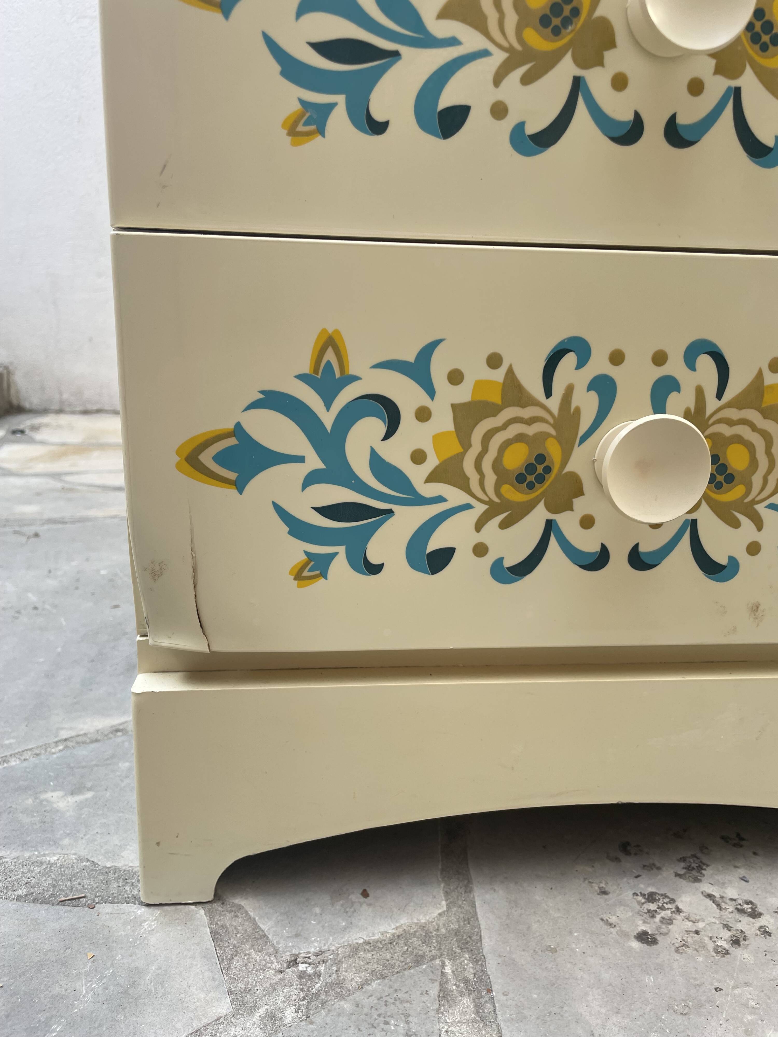 Rare thermoformed plastic drawer unit MANUFRANCE / PRISUNIC