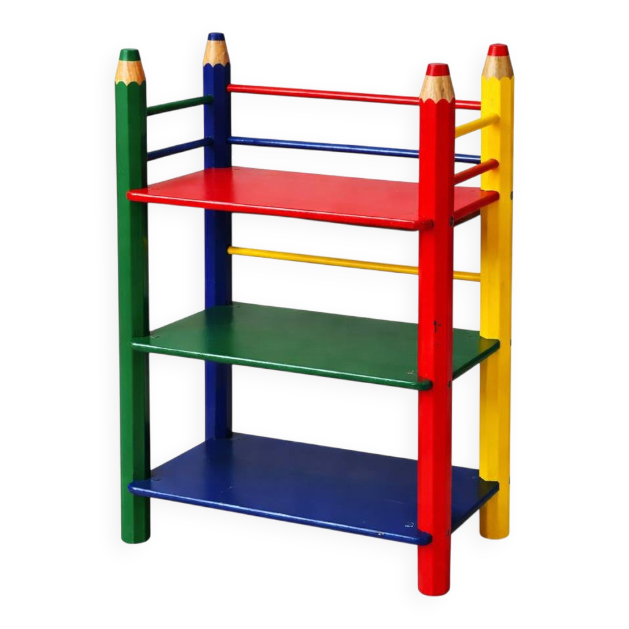 Étagère post-moderne « Clairefontaine » par Pierre Sala, France 1980