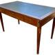 Louis XVI desk with veneer and brass, 3 drawers.