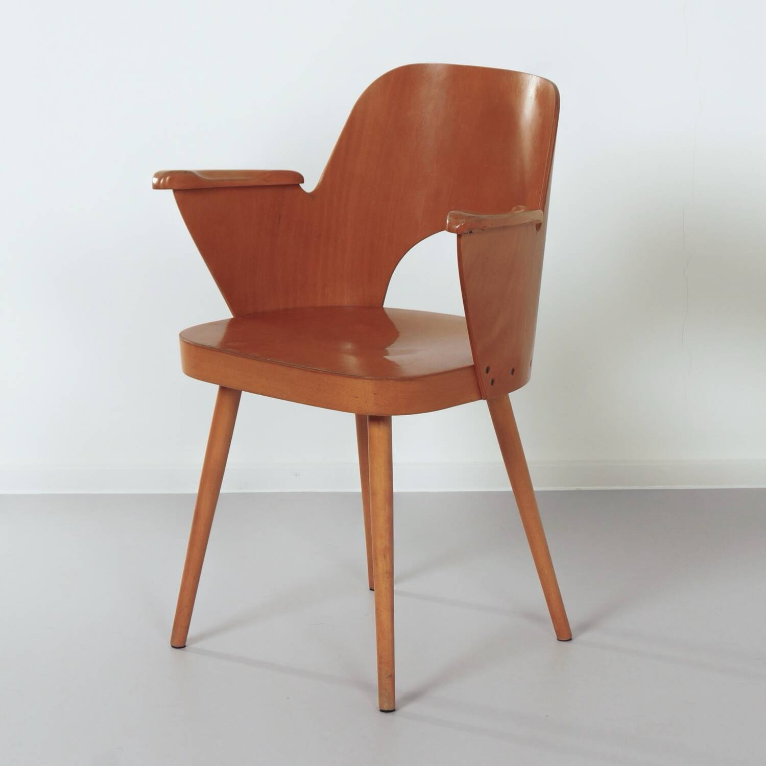 Vintage armchair 1515 by oswald haerdtl for thonet, 1950s