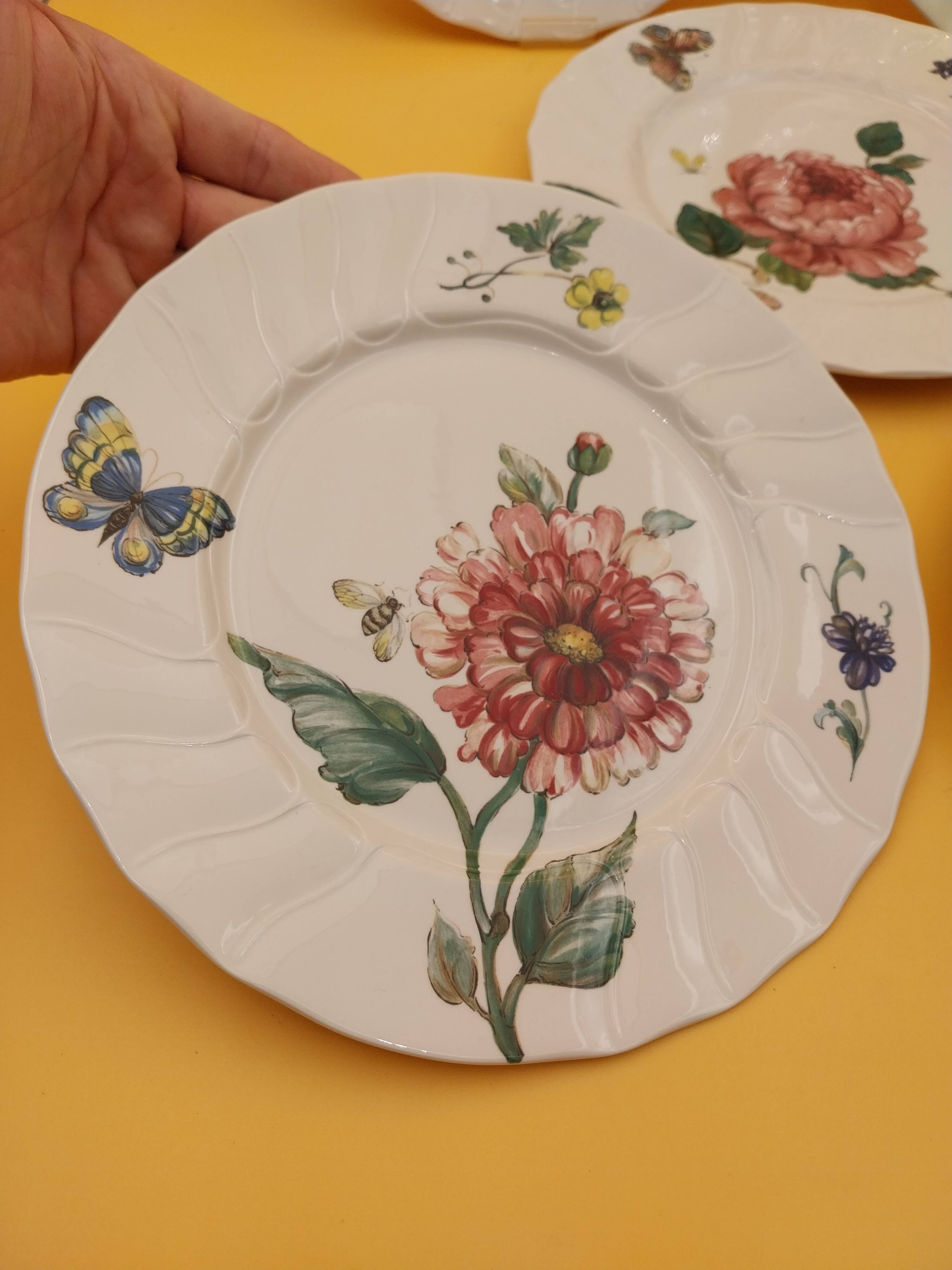 5 flat plates Villeroy Boch model Bouquet ø 26 cm