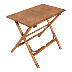 table pliante bambou