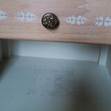 Restored vintage bedside table - Scandinavian style - unique piece