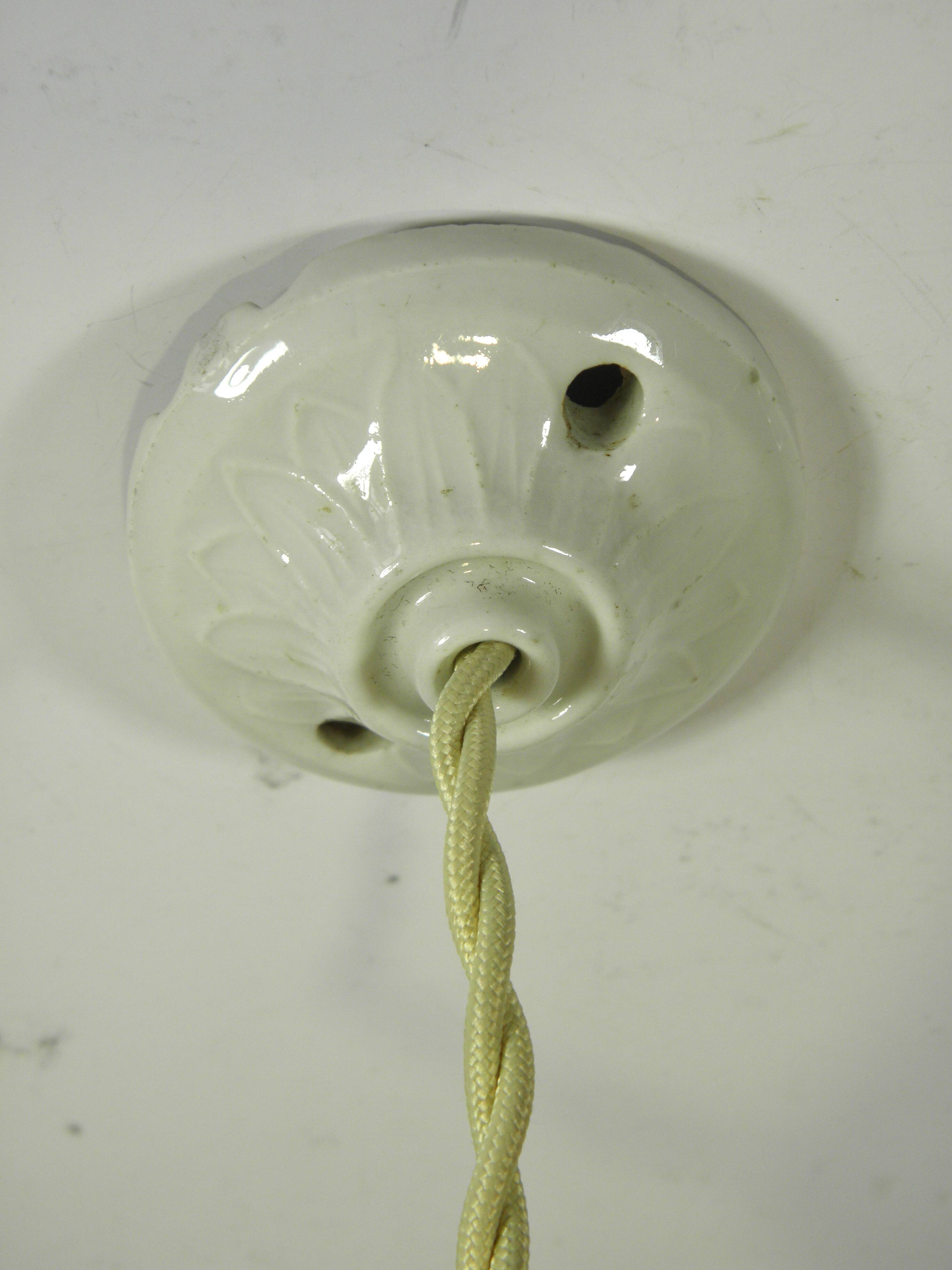 SUSPENSION and rose in OPALINE and PORCELAIN