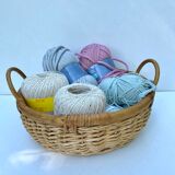 Vintage rattan basket