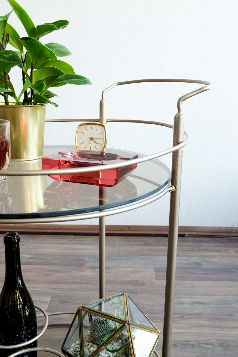 Vintage Czechoslovakian serving bar cart, 1970s