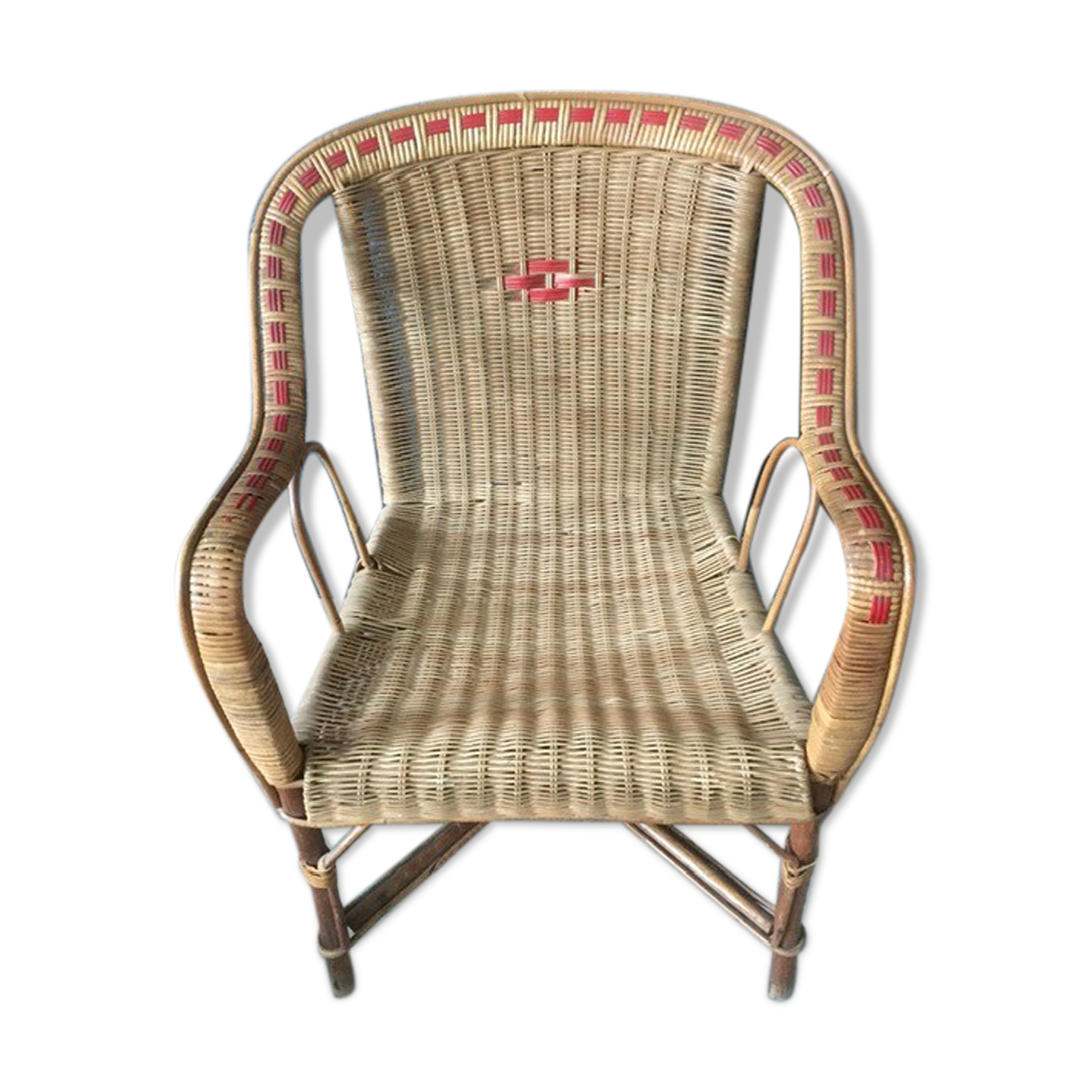Rattan armchair