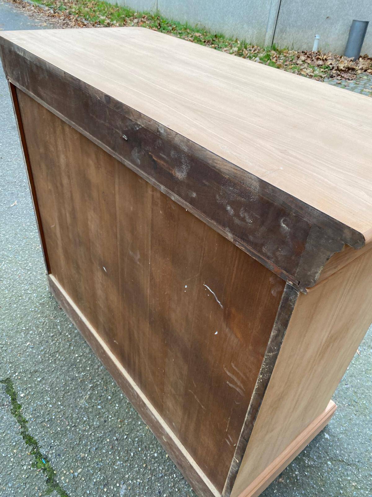 Buffet impérial rénové en bois du 20ème 120cm