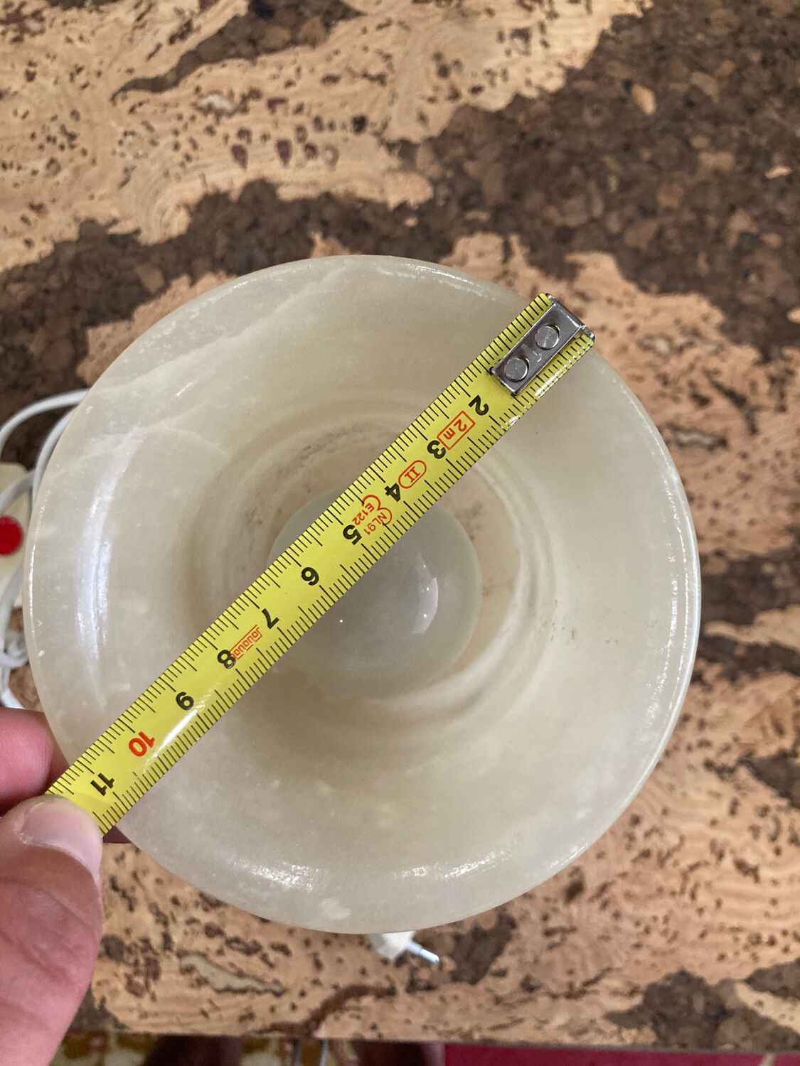 Lampe en albâtre vintage