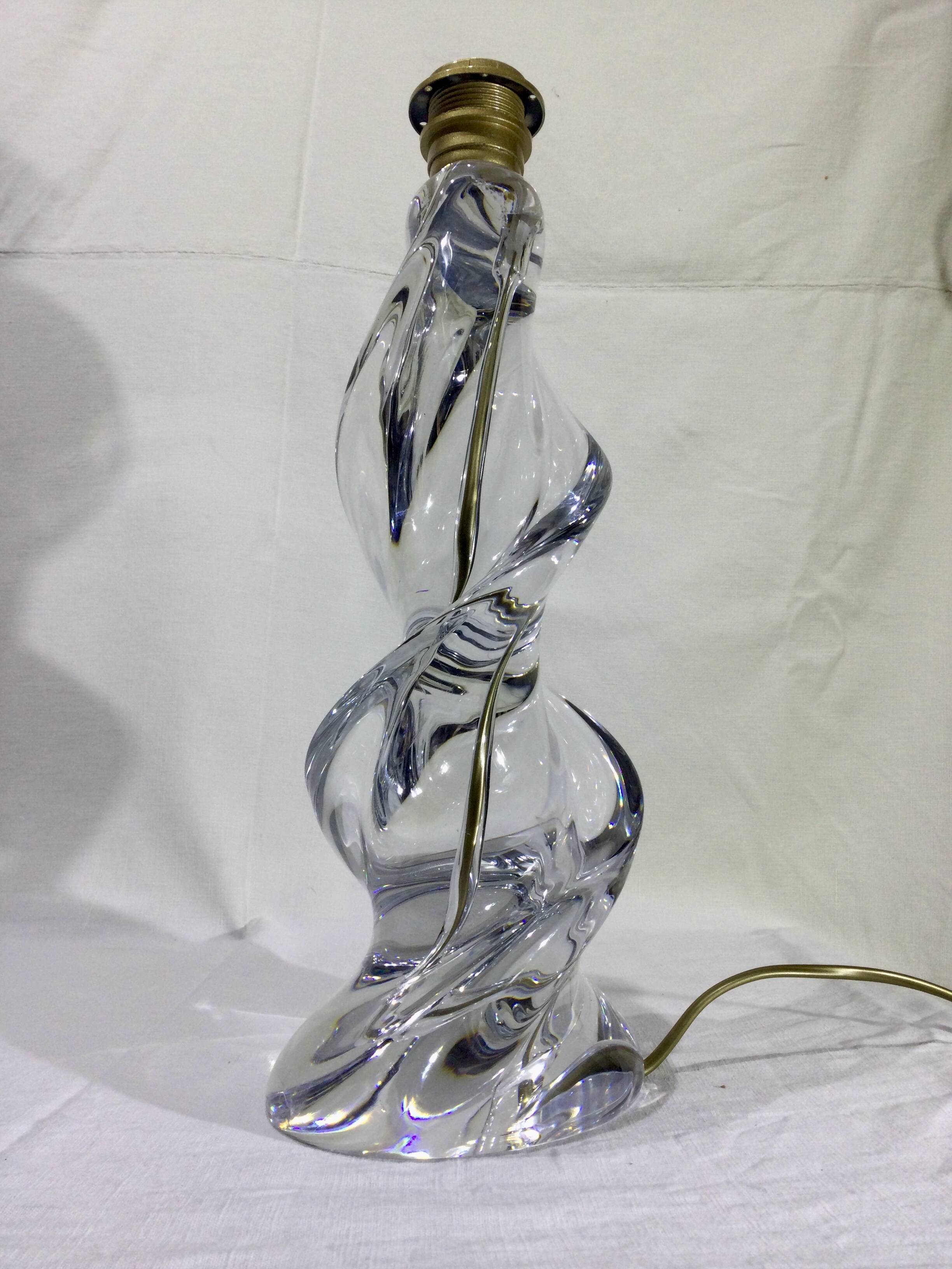 Sèvres crystal lamp base