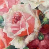 Painting bouquet of roses