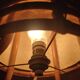 Cylindrical rattan lamp by Louis Sognot