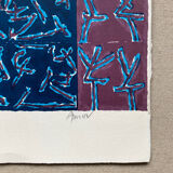 Lithograph signed Ouanes Amor 1970