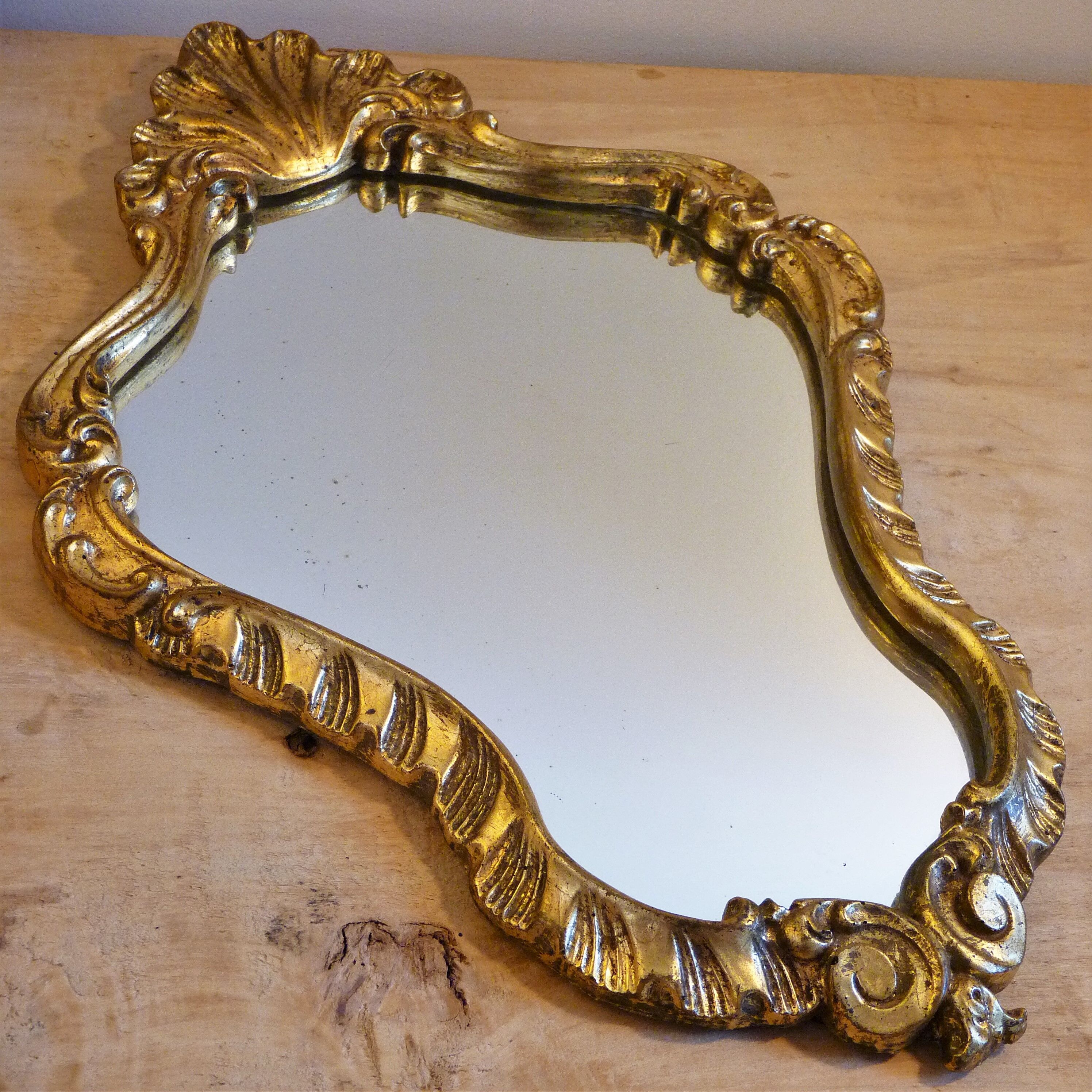 Small Golden Mirror Moulding