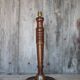 Vintage lamp, vintage lamp base, wooden and copper lamp base, lamp