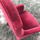 Bordeaux velvet english armchair