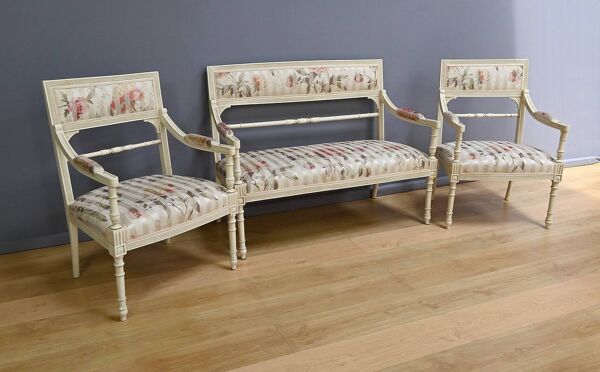 Salon Banquette et Fauteuils, style Louis XVI – 2ème partie XXe