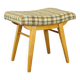Mid-Century Upholstered Stool or Footstool, Czechoslovakia, 1970