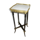 Napoleon III side table with marble top and openwork gallery.