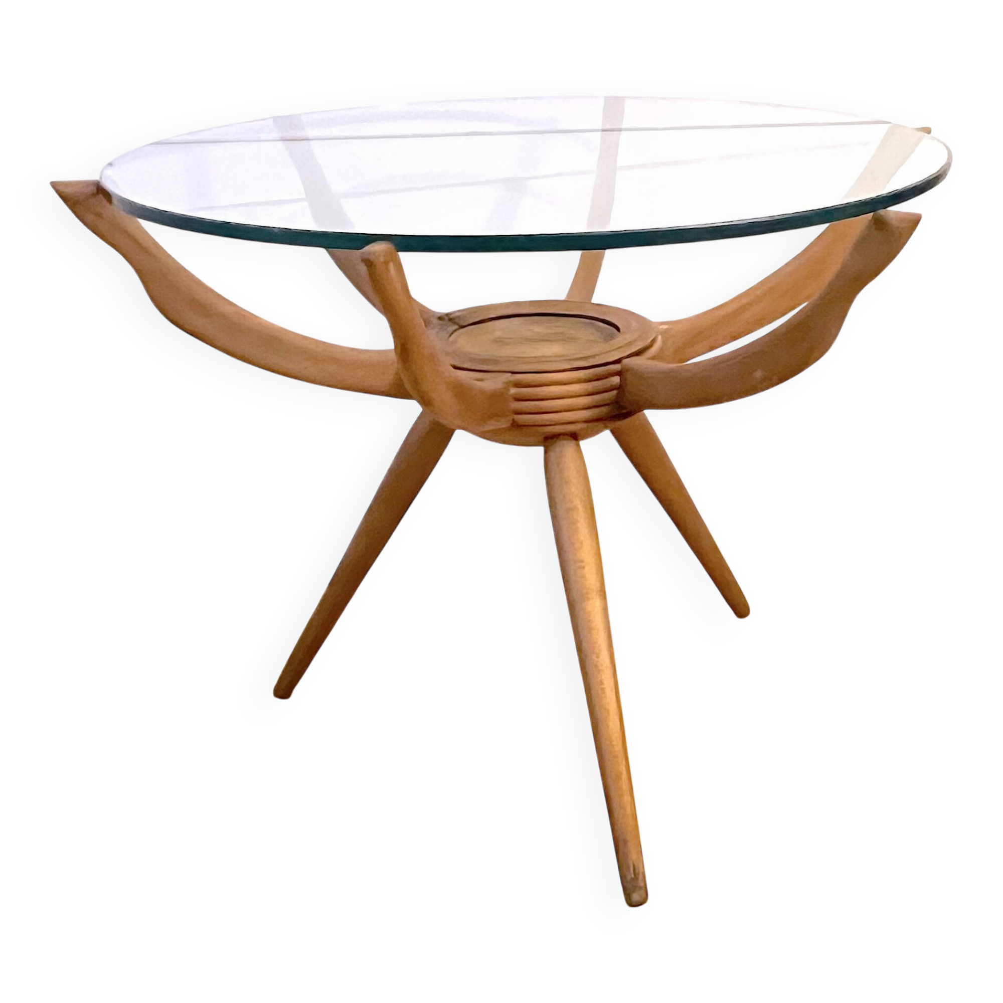 Carlo De Cali, "Ragno" (Spider) coffee table, Italy, 1950s